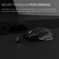 INCA IMG-GT22 Şarjlı Optik Kablolu/Kablosuz Oyuncu Mouse  Bluetooth + ŞARJLI Gaming  - 5